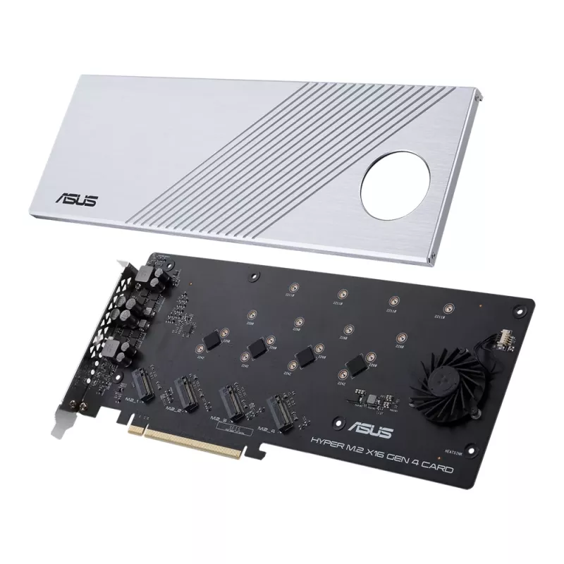 ASUS Hyper M.2 x16 Gen 4 liitäntäkortit/adapteri sisäinen