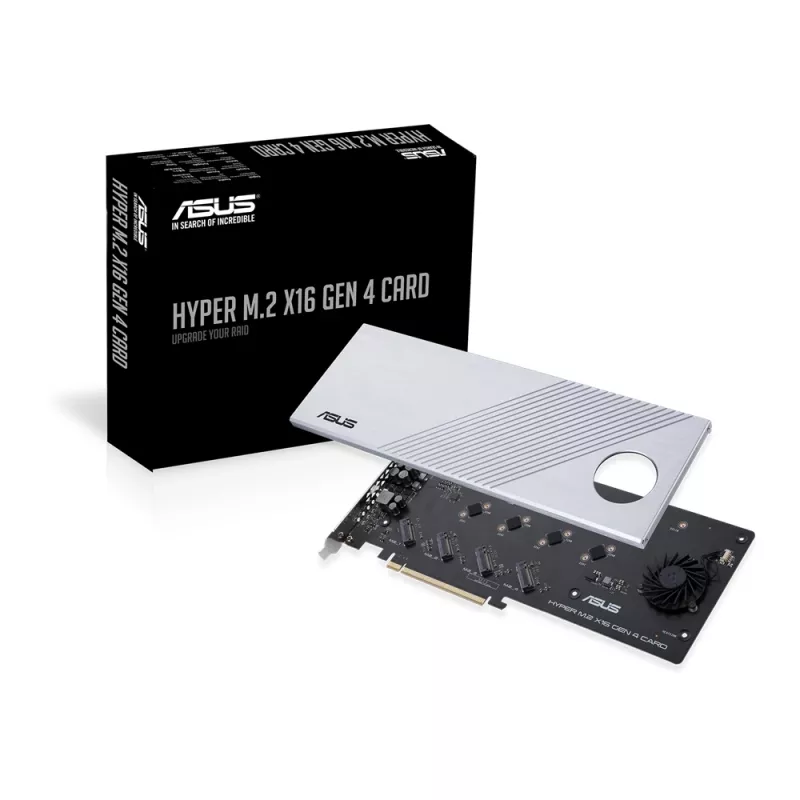 ASUS Hyper M.2 x16 Gen 4 liitäntäkortit/adapteri sisäinen