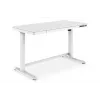 DIGITUS sähköisesti korkeussäädettävä työpöytä 120x60x12 cm USB:lla, valkoinen