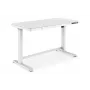 DIGITUS sähköisesti korkeussäädettävä työpöytä 120x60x12 cm USB:lla, valkoinen