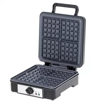 Vohvelirauta Adler AD 3049, 4 neliömäistä vohvelia, tarttumaton pinnoite, 1800 W, musta