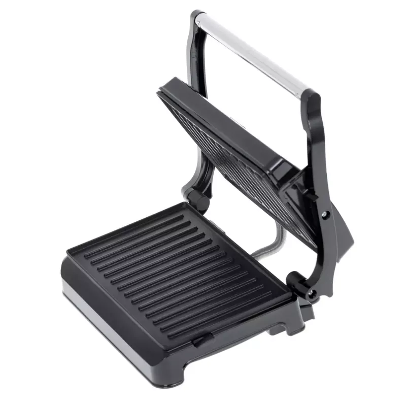Kontaktigrilli Adler AD 3052 suorakaiteen muotoinen teräs/musta, 1200 W, ritiläpinta, lukittuva kansi