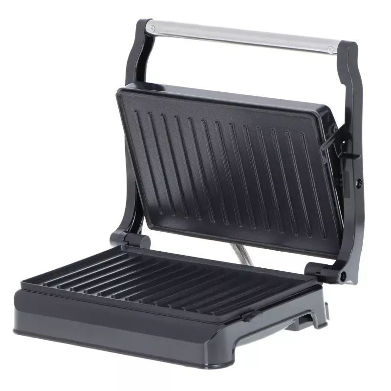 Kontaktigrilli Adler AD 3052 suorakaiteen muotoinen teräs/musta, 1200 W, ritiläpinta, lukittuva kansi