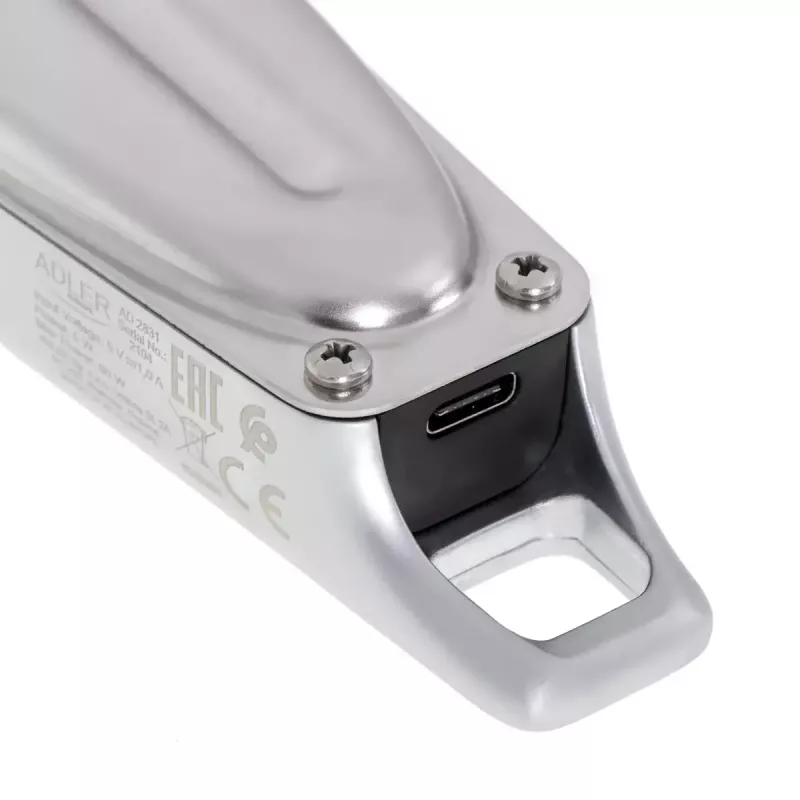 Hiustenleikkuukone Adler AD 2831 hopea ruostumaton teräs V-muotoinen 1 mm