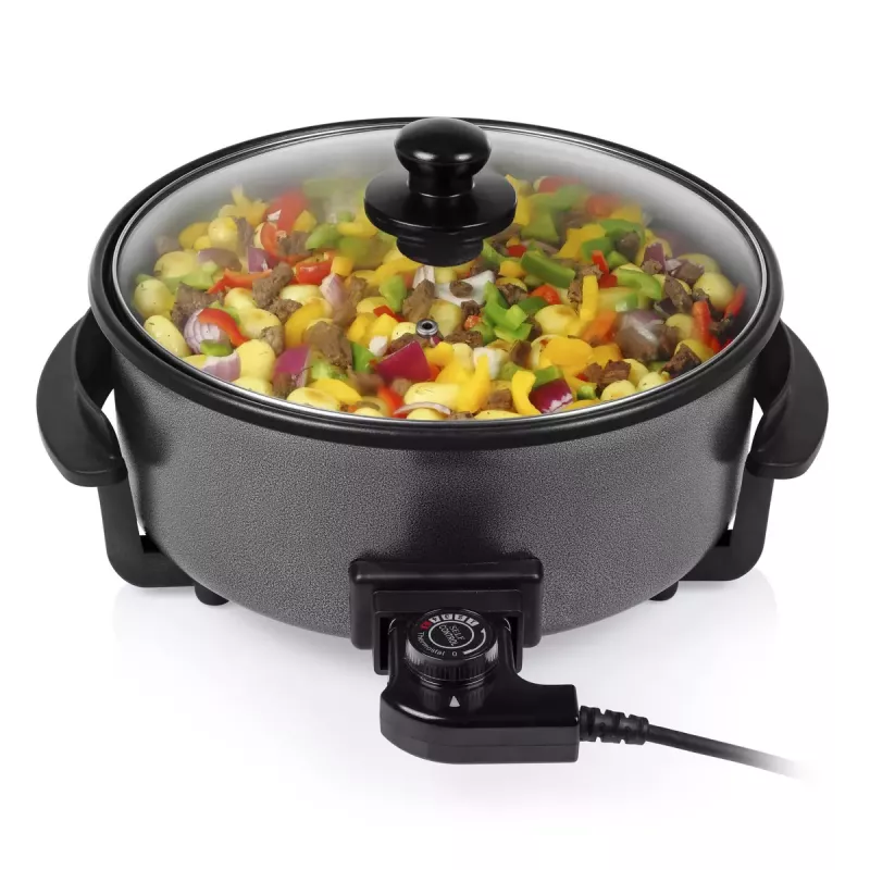 Monitoimipannu Tristar PZ-9135 XL pyöreä musta teräs 1500W