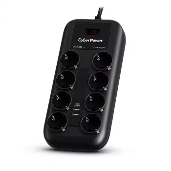 CyberPower P0820SUF0-DE ylijännitesuoja musta 8 AC-lähtöä 200 - 250 V 1,8 m