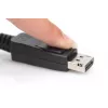 DIGITUS DisplayPort-liitäntäkaapeli, DP M/M, 3 m lukituksella, Ultra HD 8K, versio 1.3/1.4, musta