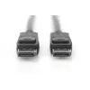 DIGITUS DisplayPort-liitäntäkaapeli, DP M/M, 3 m lukituksella, Ultra HD 8K, versio 1.3/1.4, musta