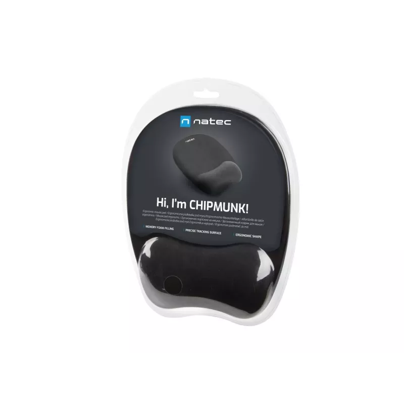 Hiirimatto NATEC Chipmunk musta 230x200mm