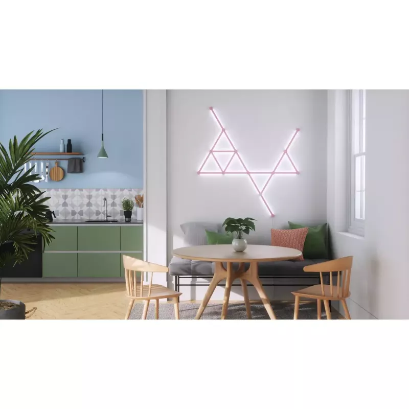 Nanoleaf Lines Skin NL59-0001PM-9PK, 60 astetta, vaaleanpunainen matta, 9 kpl