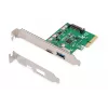 DIGITUS PCIe-kortti USB-C + USB-A, jopa 10 Gbit/s