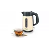 Sähköinen vedenkeitin Bosch TWK4P437 1,7 L, 2400 W, ruostumaton teräsrunko, langaton, beige/musta