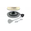 Sähköinen vedenkeitin Bosch TWK4P437 1,7 L, 2400 W, ruostumaton teräsrunko, langaton, beige/musta