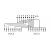 DIGITUS CAT 5e -verkkokaapeliadapteri 2x RJ45-liitäntä 1x RJ45-pistoke 0,19 m