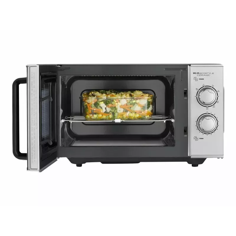 Mikroaaltouuni Caso MG 25 Ecostyle, 25 L, 900 W, grillitoiminto, hopea