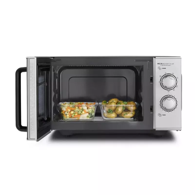 Mikroaaltouuni Caso MG 25 Ecostyle, 25 L, 900 W, grillitoiminto, hopea