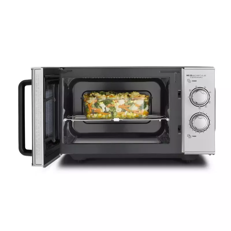 Mikroaaltouuni Caso MG 25 Ecostyle, 25 L, 900 W, grillitoiminto, hopea