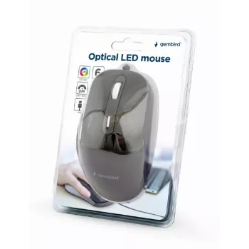 GEMBIRD optinen LED-hiiri MUS-6B-02 johdollinen USB - 6 painiketta rulla musta