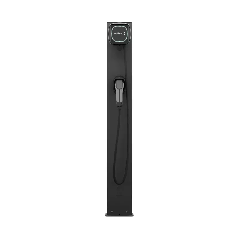 Wallbox-jalusta Wallbox Eiffel Basic Dual Pulsar-sarjalle, musta