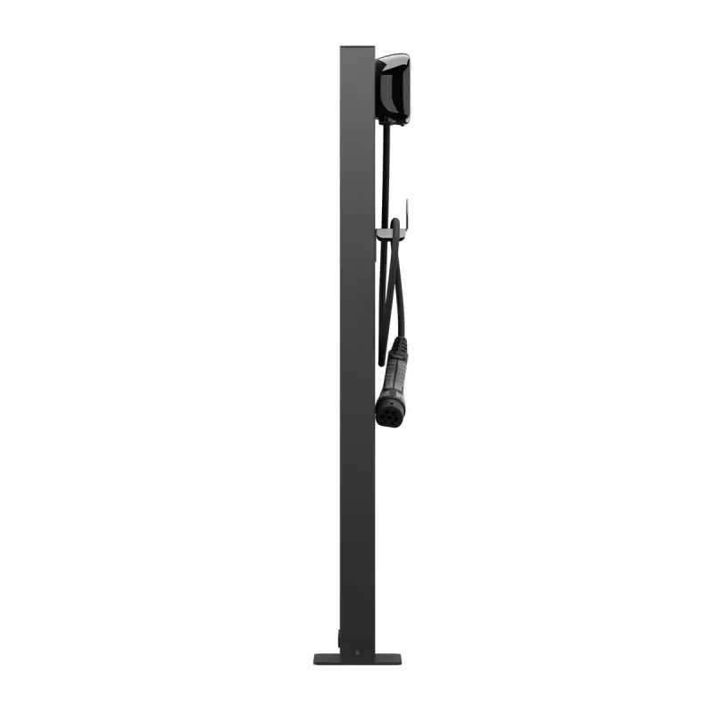 Wallbox-jalusta Wallbox Eiffel Basic Dual Pulsar-sarjalle, musta