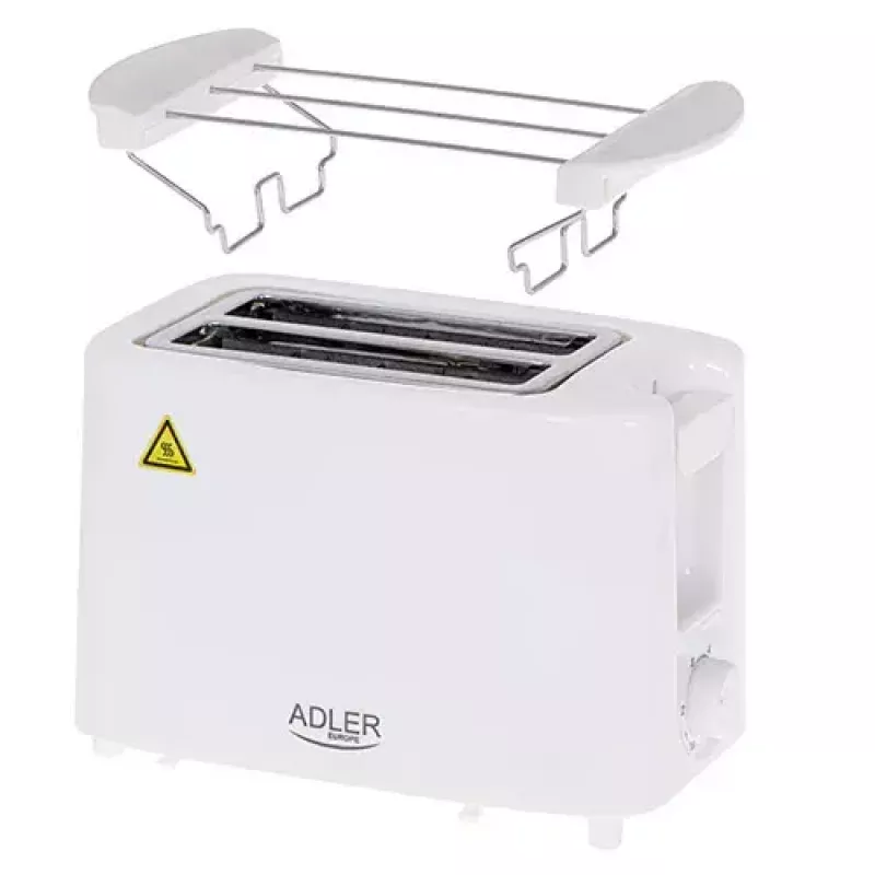 Leivänpaahdin Adler AD 3223 2 viipaletta 750 W valkoinen
