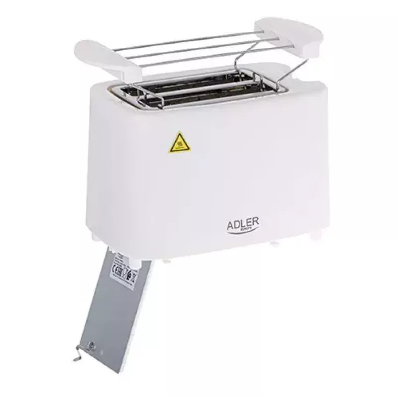 Leivänpaahdin Adler AD 3223 2 viipaletta 750 W valkoinen