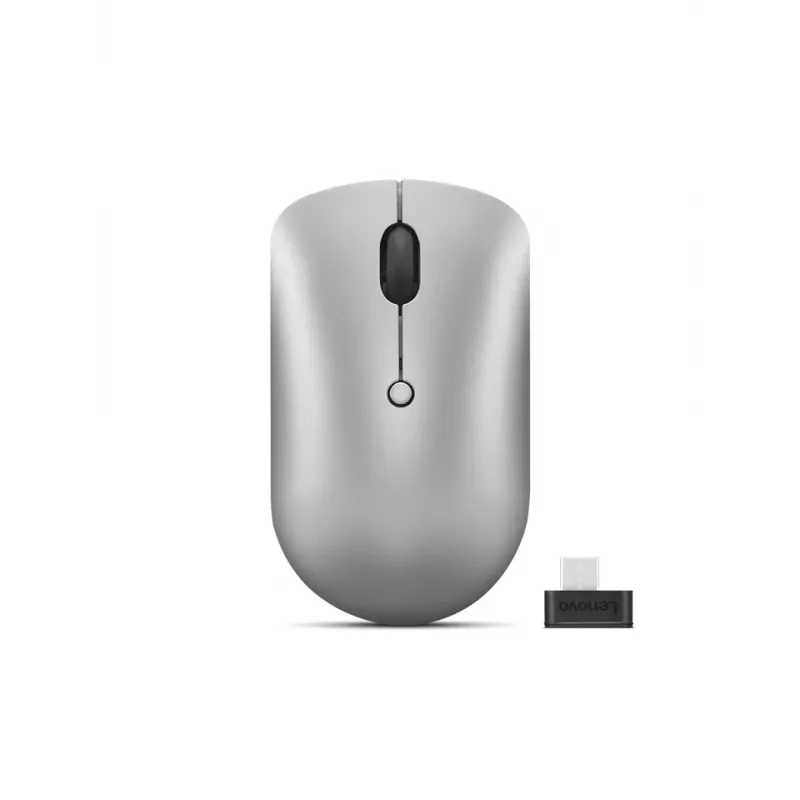Langaton molempikätinen hiiri Lenovo 540 — RF, 2400 DPI, 4 painiketta, USB-C-vastaanotin, harmaa