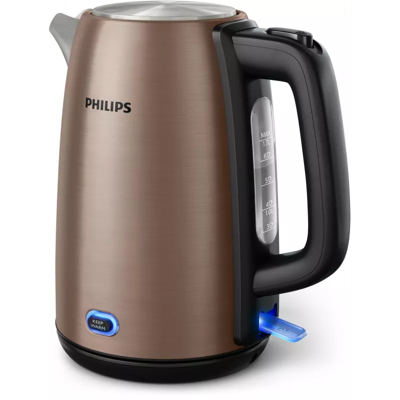 Philips Viva Collection HD9355/92 vedenkeitin 1,7 L 1900 W musta, kupari