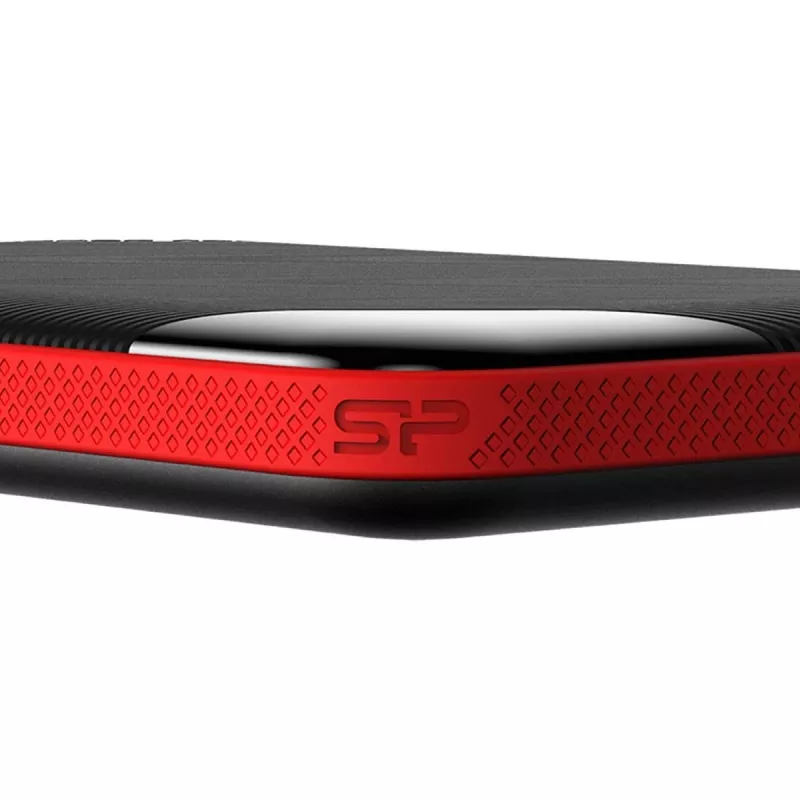 Silicon Power Armor A62 SP010TBPHD62SS3K kannettava kiintolevy 1 TB, USB 3.2 Gen 1, musta/punainen