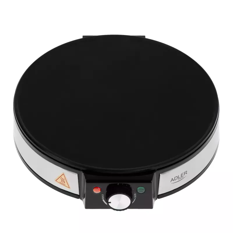 Crêpe-pannu Adler AD 3058 1600 W musta ruostumaton teräs