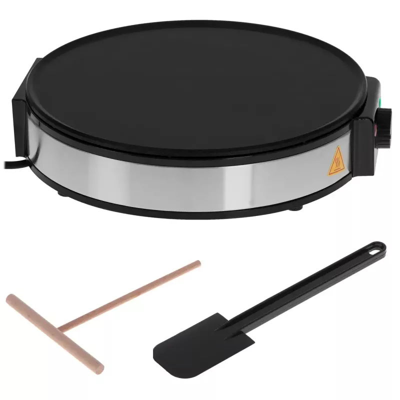 Crêpe-pannu Adler AD 3058 1600 W musta ruostumaton teräs