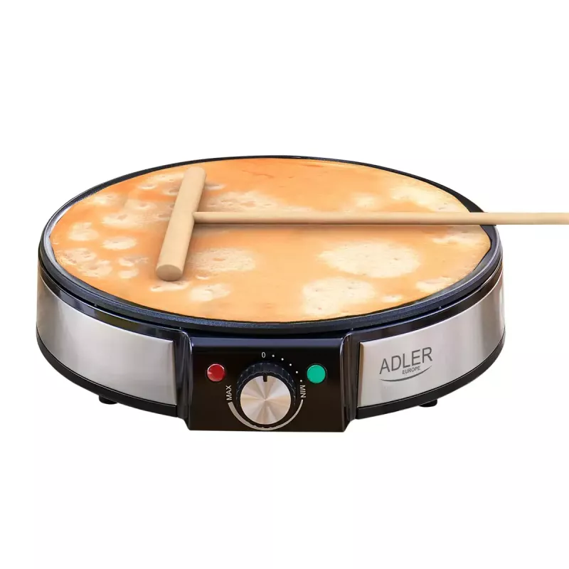 Crêpe-pannu Adler AD 3058 1600 W musta ruostumaton teräs