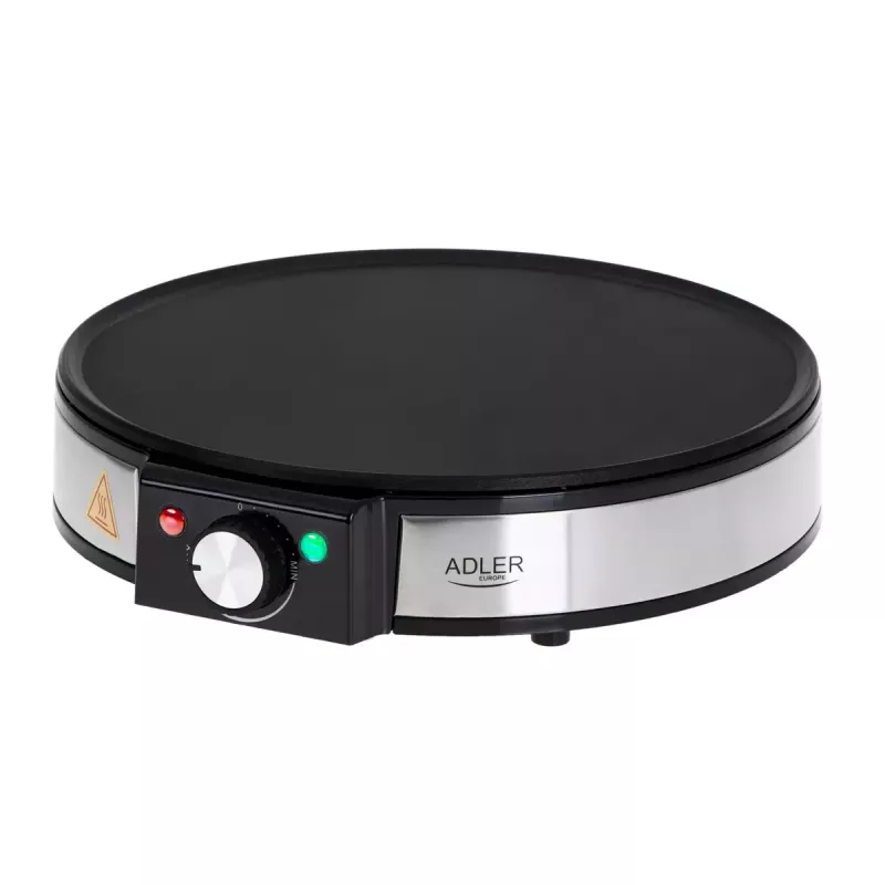 Crêpe-pannu Adler AD 3058 1600 W musta ruostumaton teräs