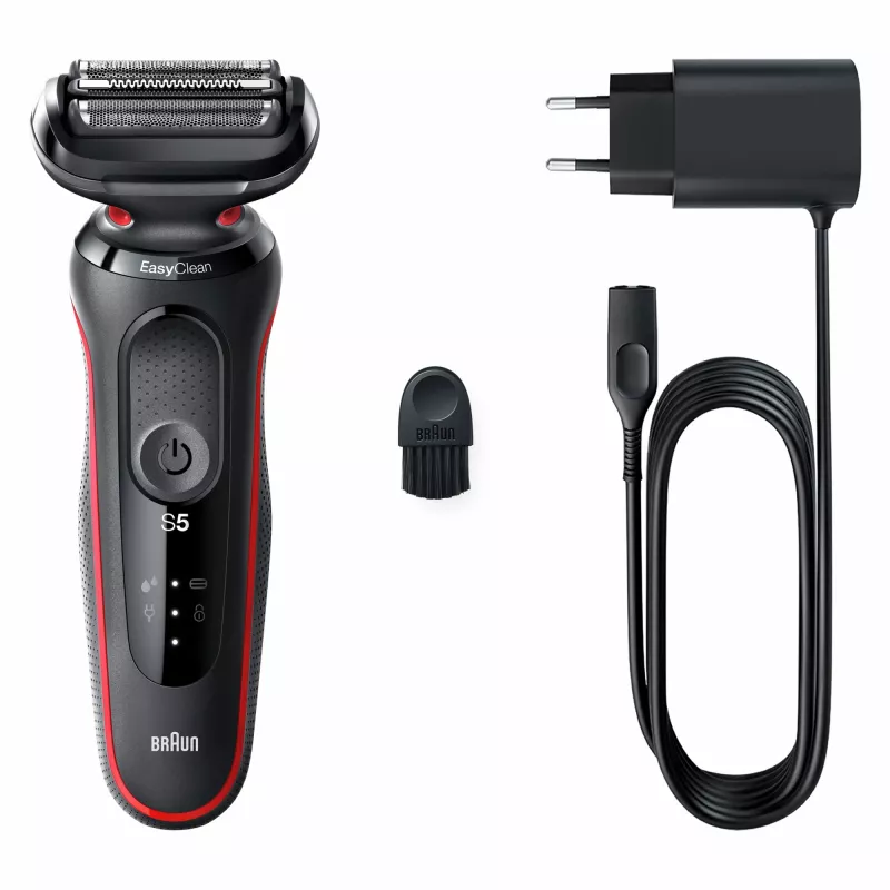Braun Series 5 50-R1000s kalvosarja-ajokone musta, punainen