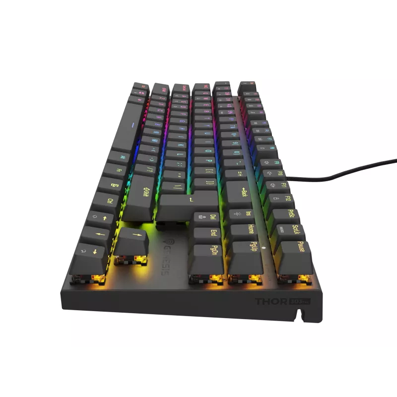 GENESIS Thor 303 TKL näppäimistö peli USB QWERTY musta RGB LED