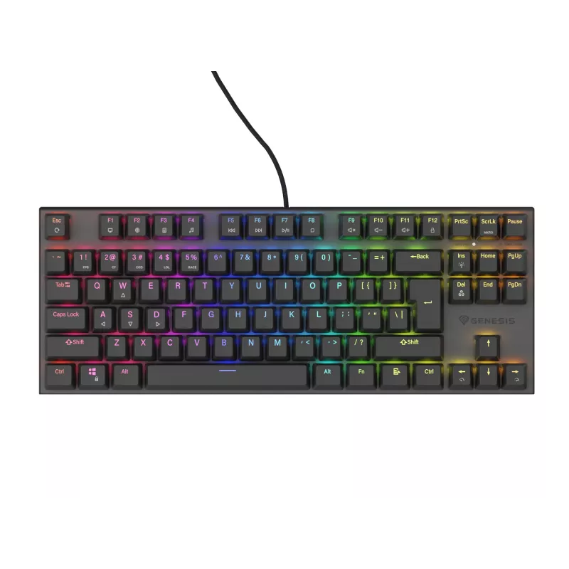 GENESIS Thor 303 TKL näppäimistö peli USB QWERTY musta RGB LED