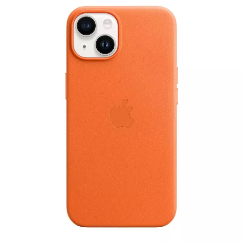Apple nahkakotelo MagSafe-yhteensopiva iPhone 14 oranssi