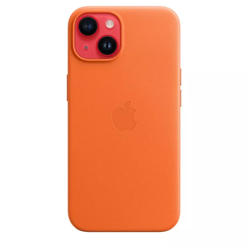 Apple nahkakotelo MagSafe-yhteensopiva iPhone 14 oranssi