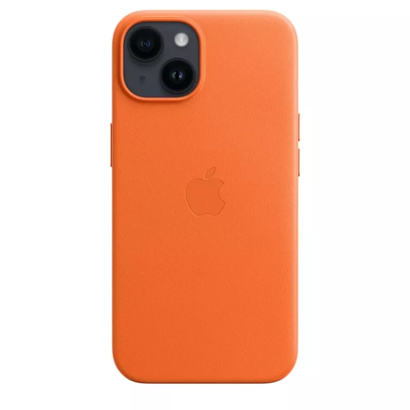 Apple nahkakotelo MagSafe-yhteensopiva iPhone 14 oranssi