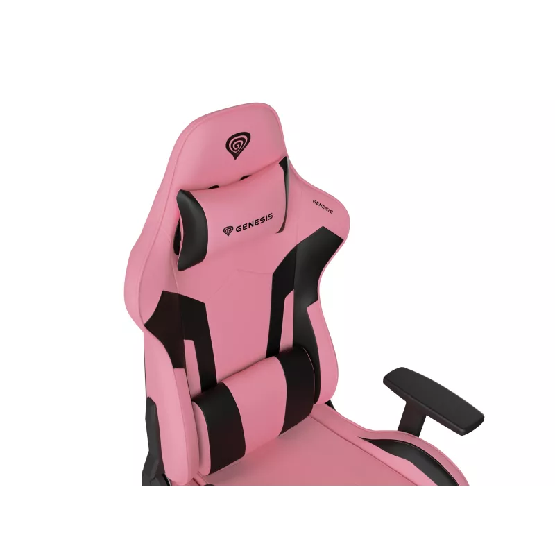 Pelituoli GENESIS Nitro 720 ilmalla täytettävä istuin musta pinkki 150 kg