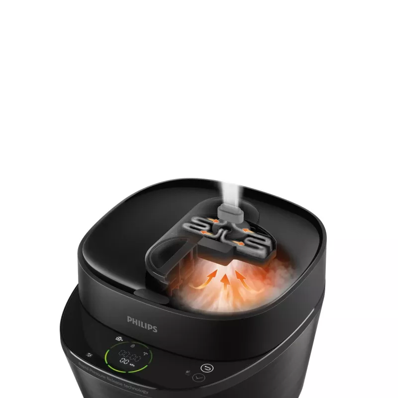 Sähköinen painekattila Philips HD2151/40 — 5 L, 1000 W, 34 automaattiohjelmaa, musta