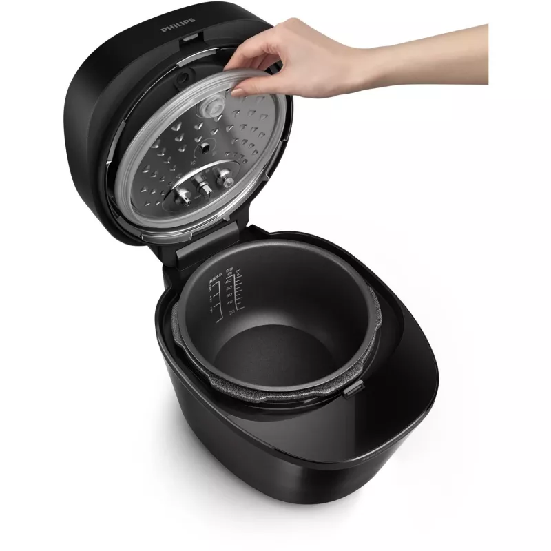 Sähköinen painekattila Philips HD2151/40 — 5 L, 1000 W, 34 automaattiohjelmaa, musta