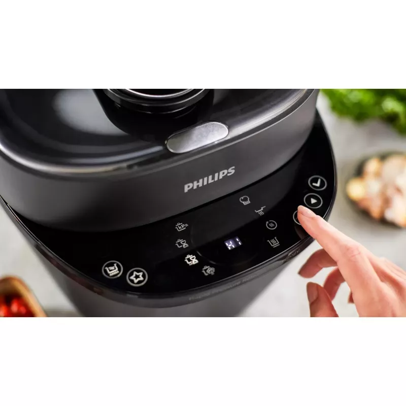 Sähköinen painekattila Philips HD2151/40 — 5 L, 1000 W, 34 automaattiohjelmaa, musta