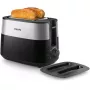 Philips Daily Collection HD2517/90 leivänpaahdin, 2 kitaa, 830 W, musta/hopea