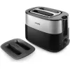Philips Daily Collection HD2517/90 leivänpaahdin, 2 kitaa, 830 W, musta/hopea