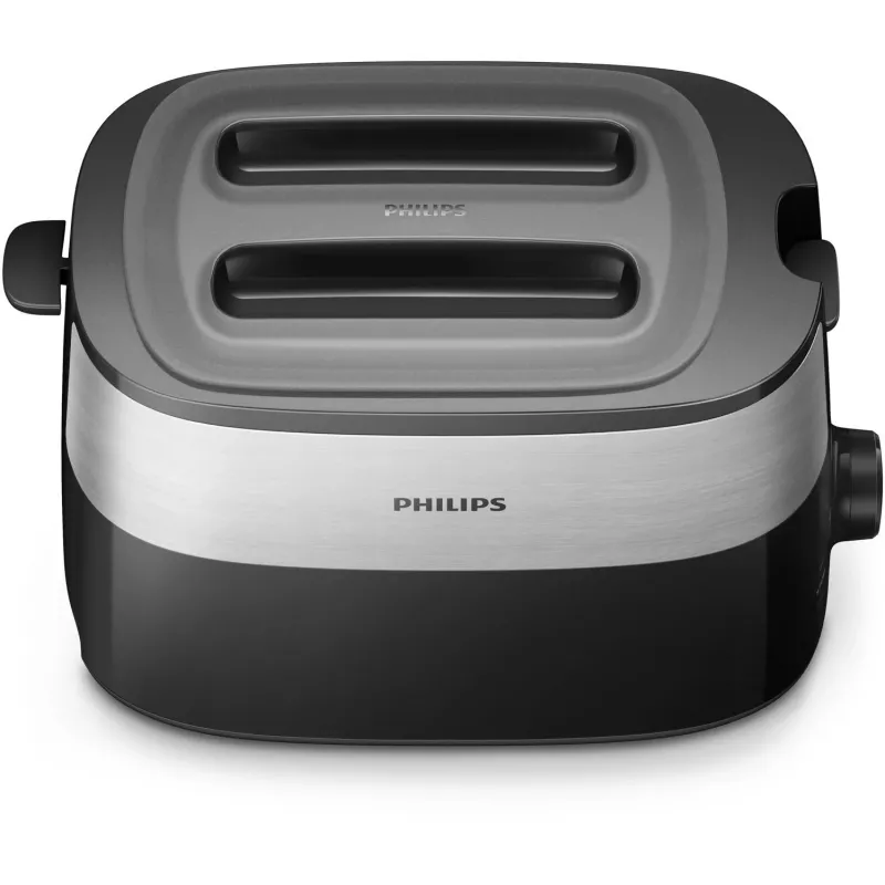 Philips Daily Collection HD2517/90 leivänpaahdin, 2 kitaa, 830 W, musta/hopea