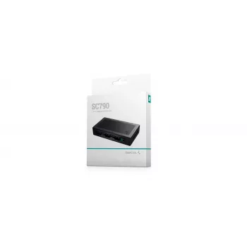 DEEPCOOL SC790 2-in-1 PWM-RGB-keskitin tuulettimien ja valaistuksen ohjaukseen – enintään 6 tuulettimelle (PWM ARGB)
