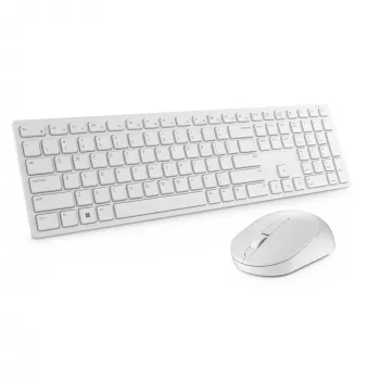 DELL Pro näppäimistö ja hiiri - KM5221W - US International (QWERTY) - valkoinen