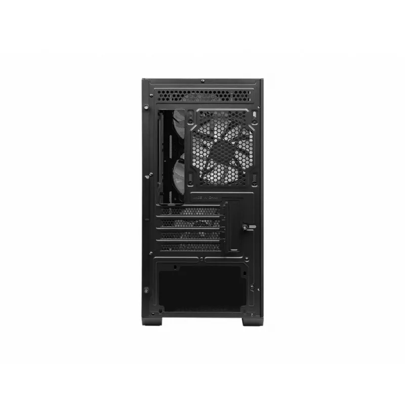 PC-kotelo MSI MAG FORGE M100A Micro Tower musta karkaistu lasi, 3x120mm etutuulettimet, RGB, microATX/Mini-ITX