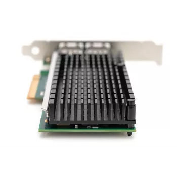DIGITUS Ethernet-palvelinsovitin – 10 Gbit/s kaksiporttinen PCIe X8, Intel X540 BT2